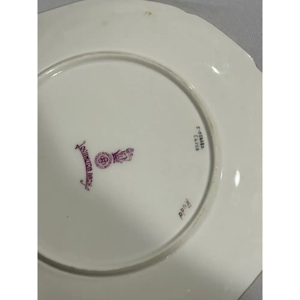 Royal Doulton Pountney Bros Bristol Hand Painted Fish Plates Set 8 Artist Signed